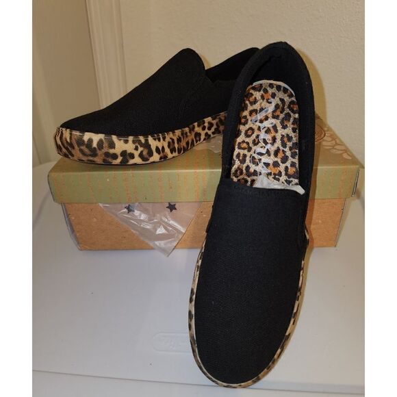 Very G Shoes - Very G Black Leopard Slip On Shoe